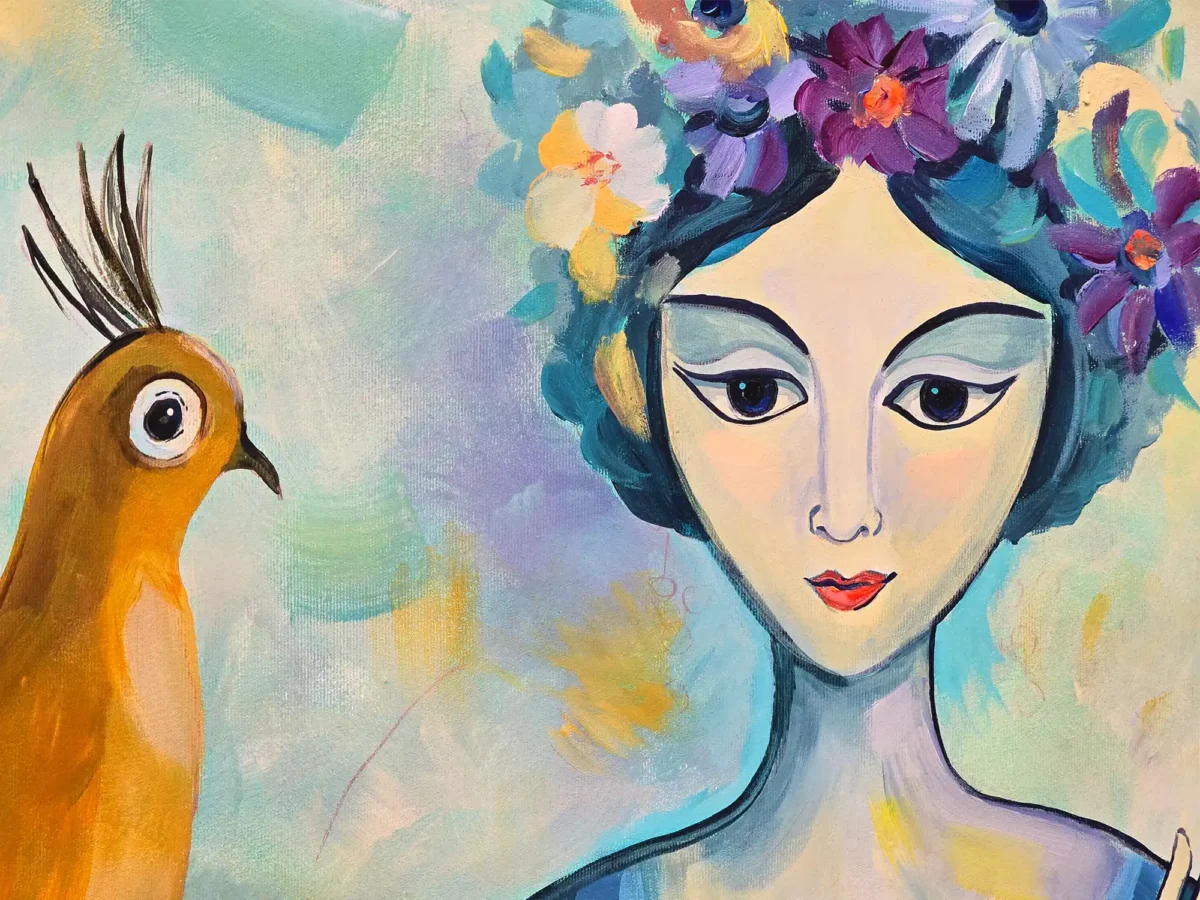Guardians of Eden – Original Acrylic Painting - Image 3