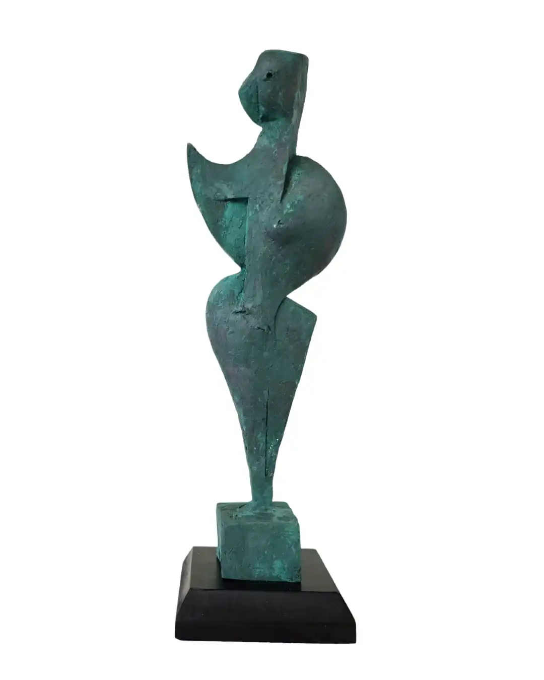 Mujer Geométrica 2 - Resin Sculpture by Rodolfo Navarro
