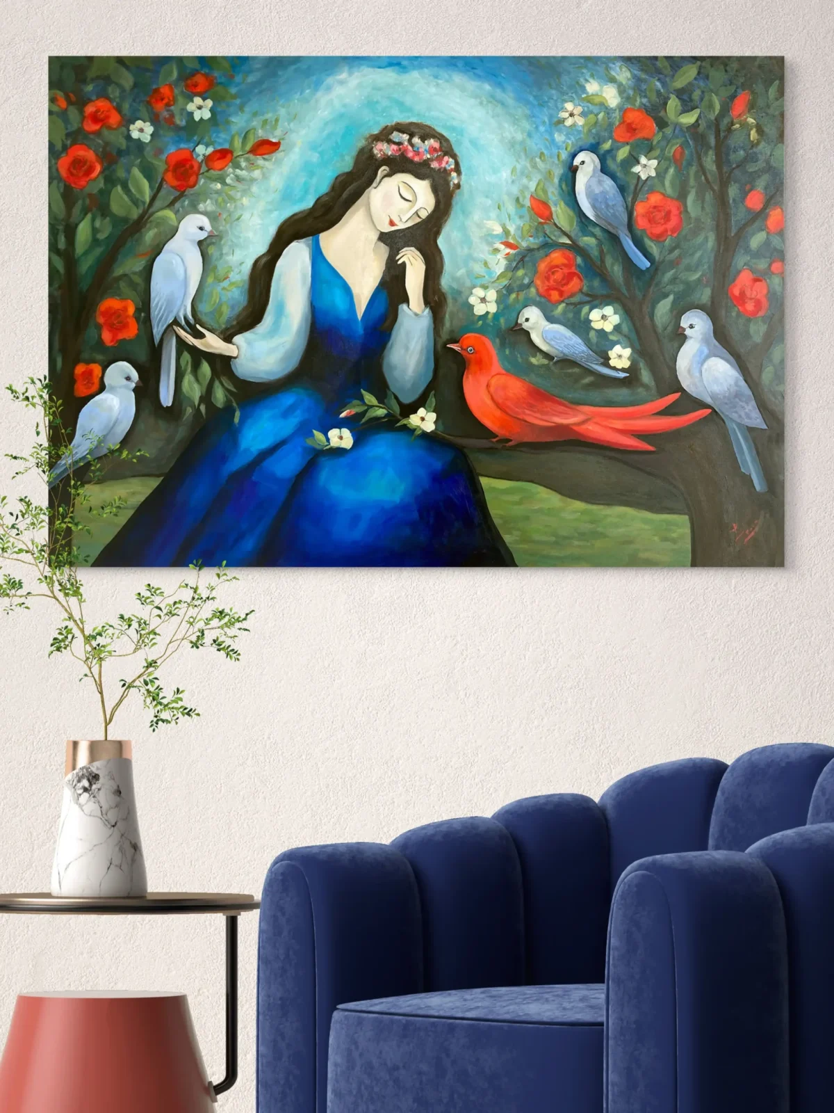 Priestess of Love – Original Oil Painting - Image 2