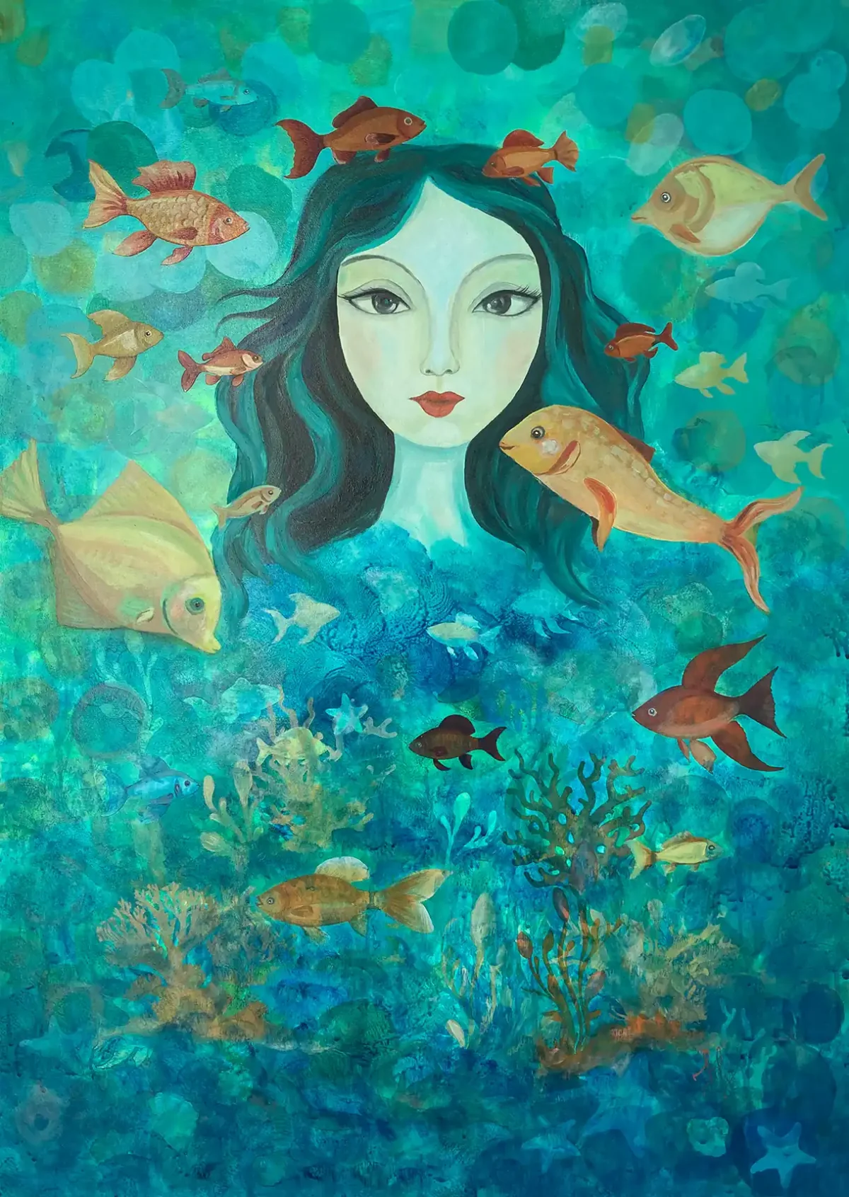 Allowing to Flow – Original Acrylic - Oil Painting