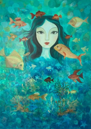 Allowing to Flow – Original Acrylic - Oil Painting