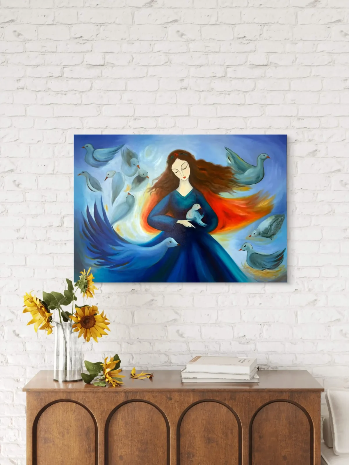 Thread of Gentleness – Original Oil Painting - Image 3