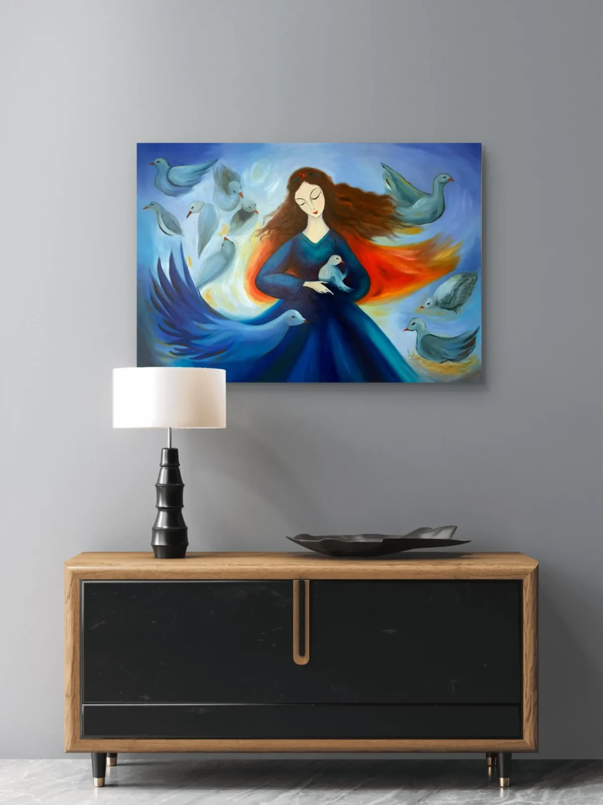 Thread of Gentleness – Original Oil Painting - Image 4