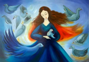 Thread of Gentleness – Original Oil Painting