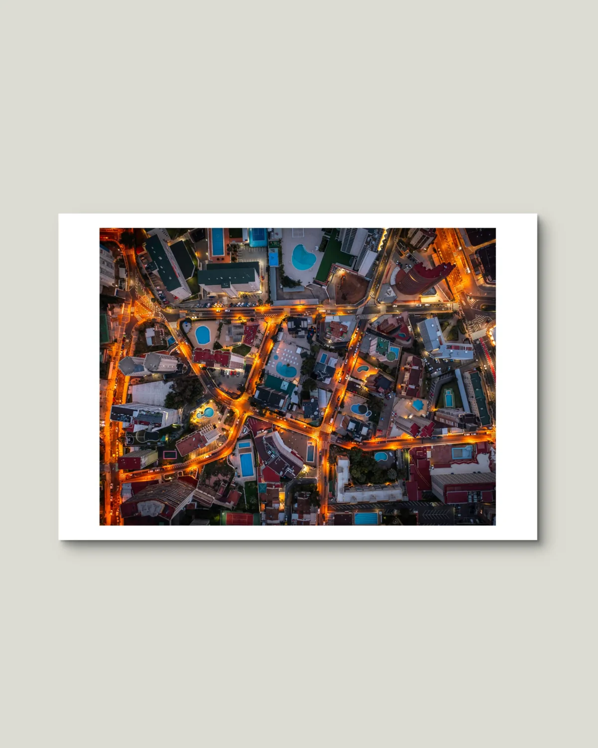 Benidorm - City Lights Mosaic - Mediterranean Landscape Photography - Image 3