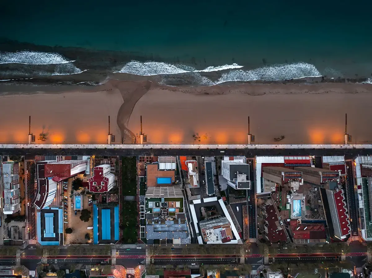 Benidorm - Beach Night - Mediterranean Landscape Photography