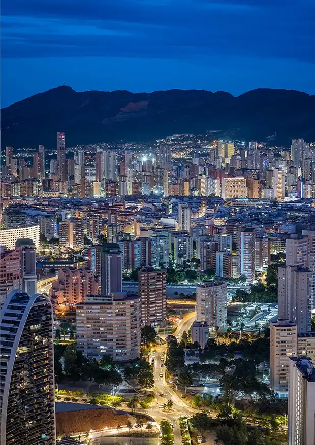 Night Benidorm - Mediterranean Landscape Photography