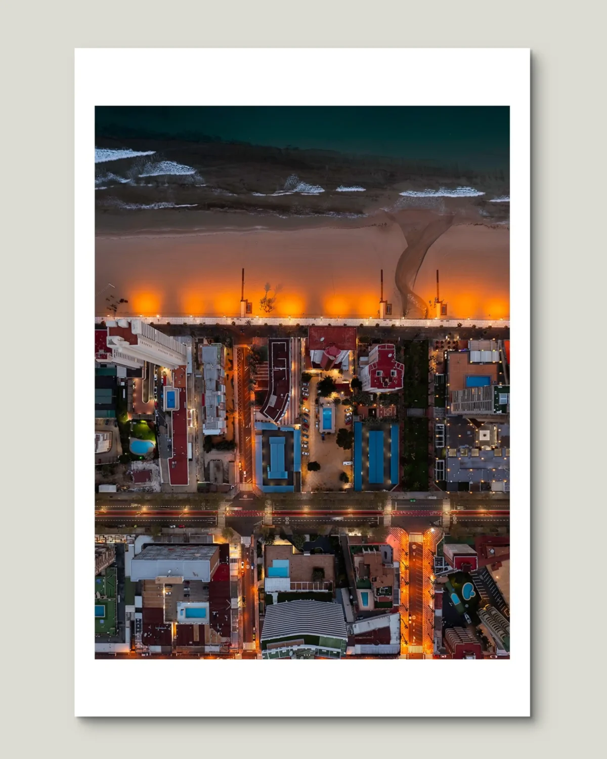 Benidorm - Neon Beach - Mediterranean Landscape Photography - Image 3