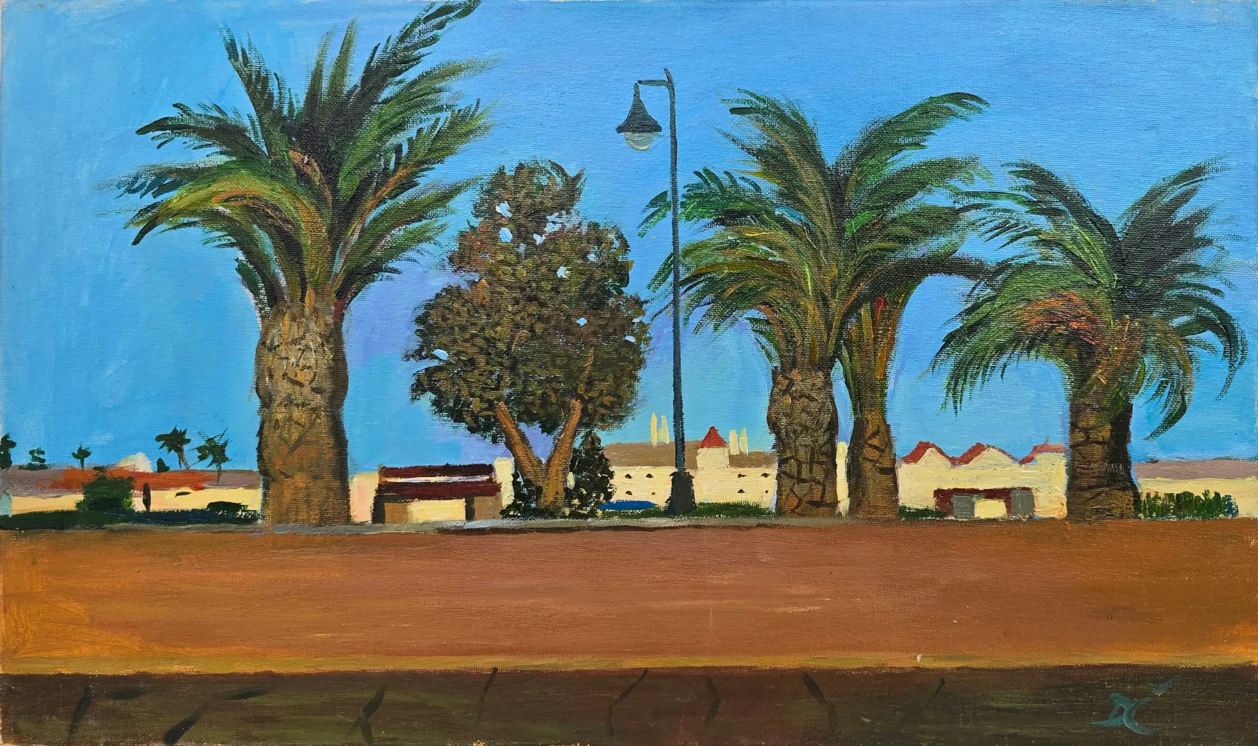 El Camino, Acrylic on Canvas, Original Painting