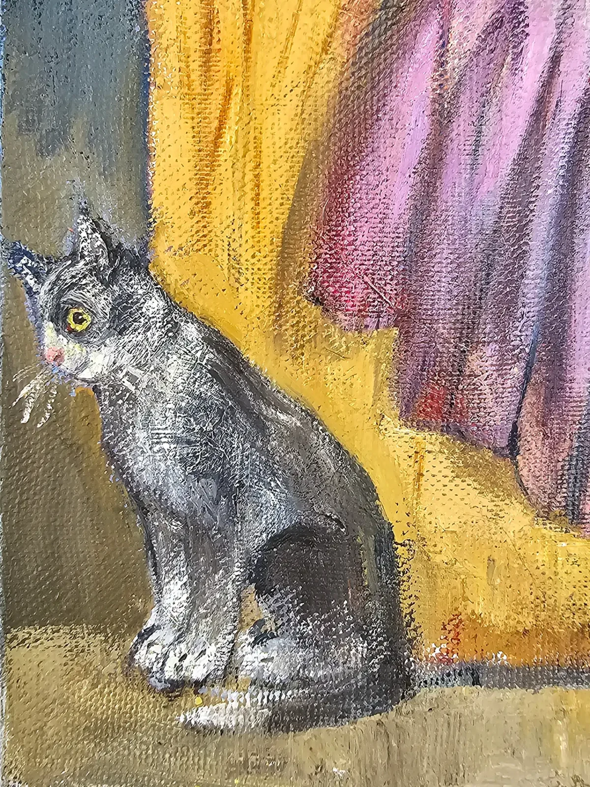 La Música, Oil on Canvas, Original Painting - Image 4