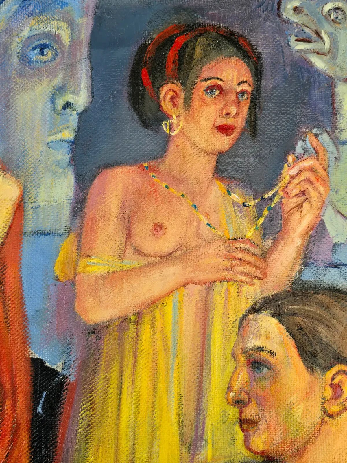 La Música, Oil on Canvas, Original Painting - Image 2